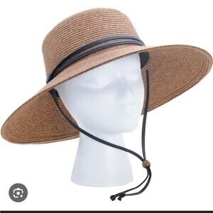 Sloggers Tan Sun Hat with Black Lanyard
